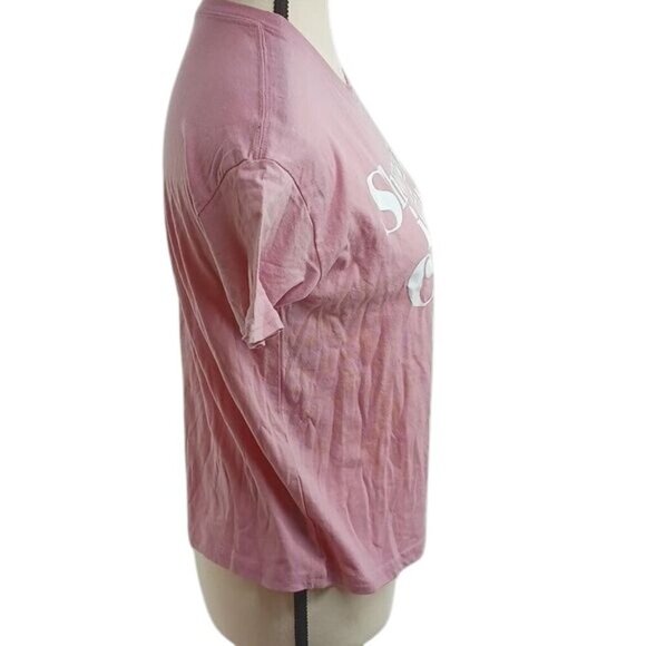 Funny T Shirt Pink Shopping is My Cardio Sex In the City Graphic Tee Size XS - Picture 3 of 5